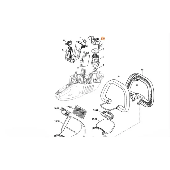 STIHL  Sterowanie przepływem powietrza 4851 602 2201
